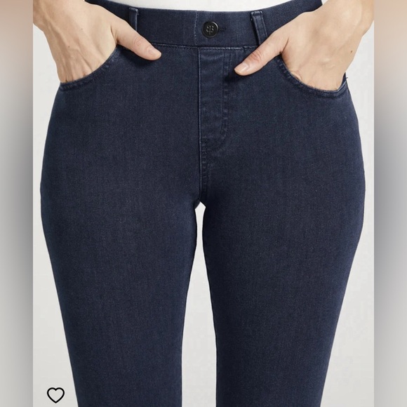 Betabrand Signature Mid-Rise Denim Skinny Dark Indigo Jeans 26” Inseam - Picture 10 of 15